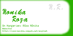 monika roza business card