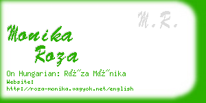 monika roza business card